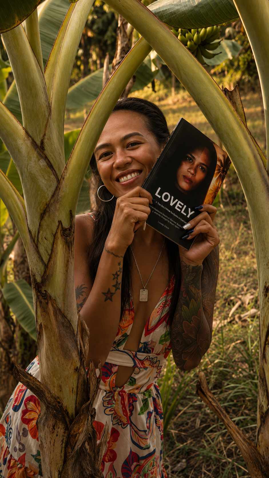 Lovely holding her book