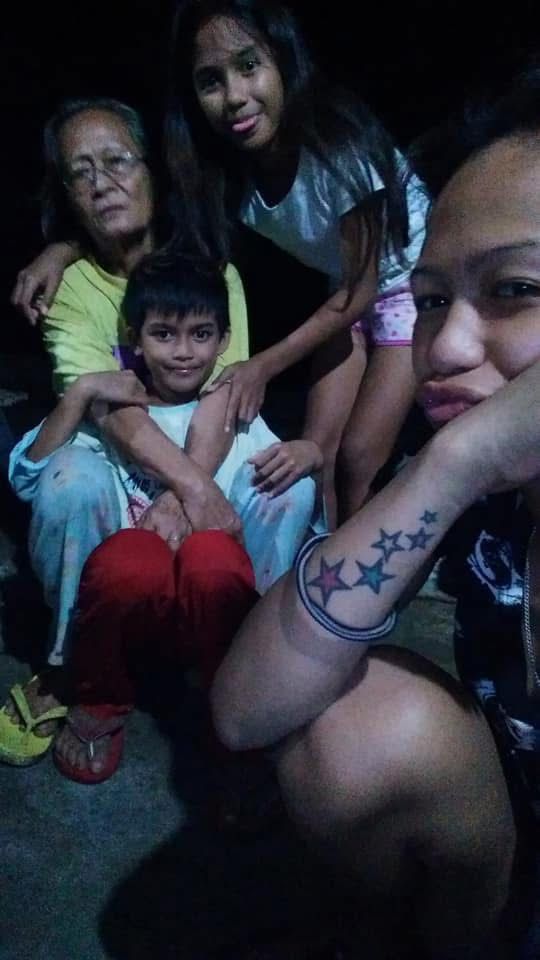 Lovely with her family